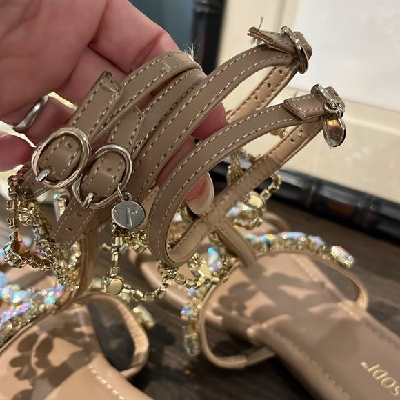 Thalia Sodi Women's Jenesis Crystal Embellished Flat Gladiator Sandals NIB sz7.5 - Picture 9 of 12